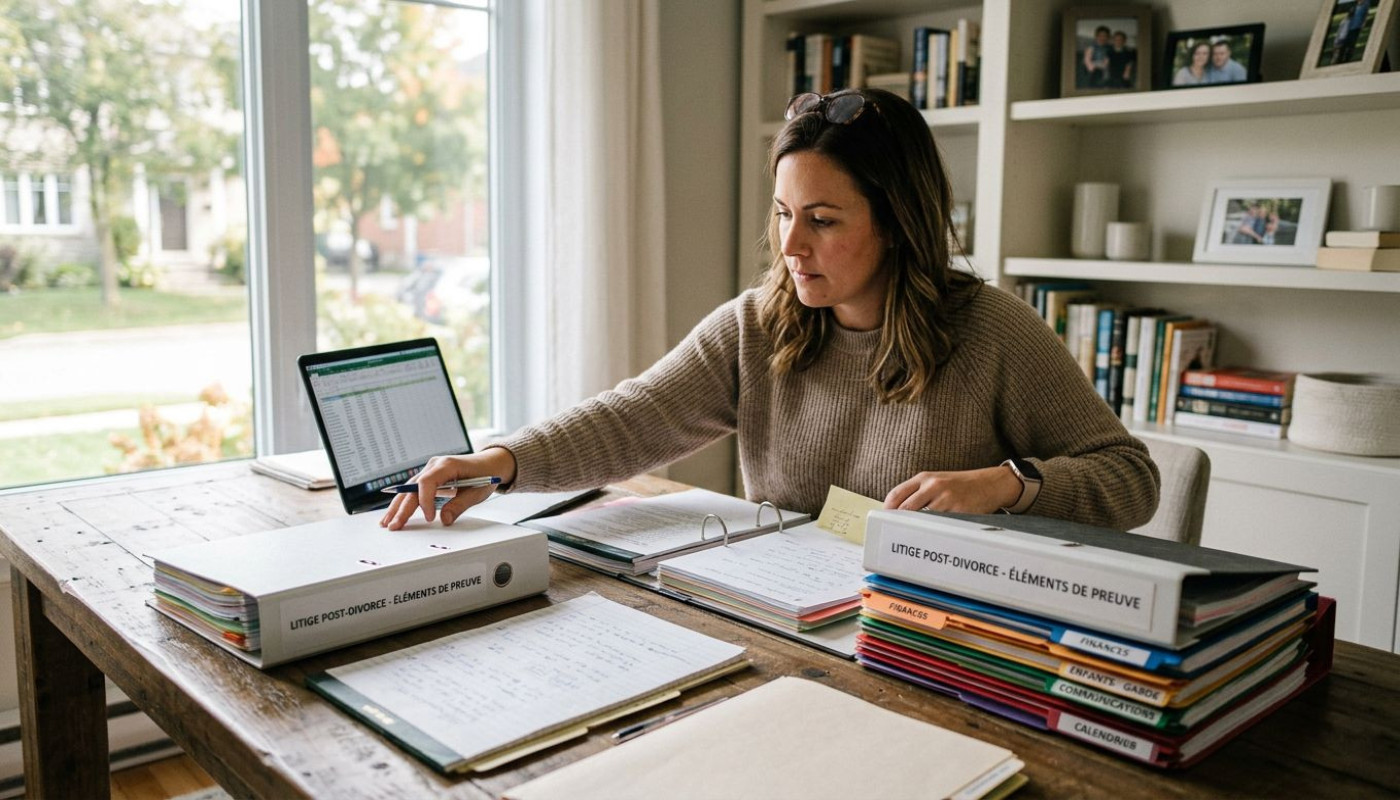 Comment construire un dossier solide en cas de litige post-divorce